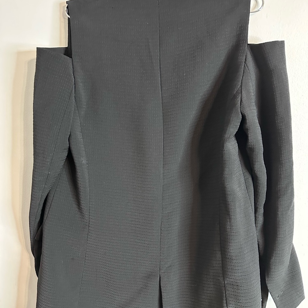 Zara Basic Black Textured Jacket - image 5